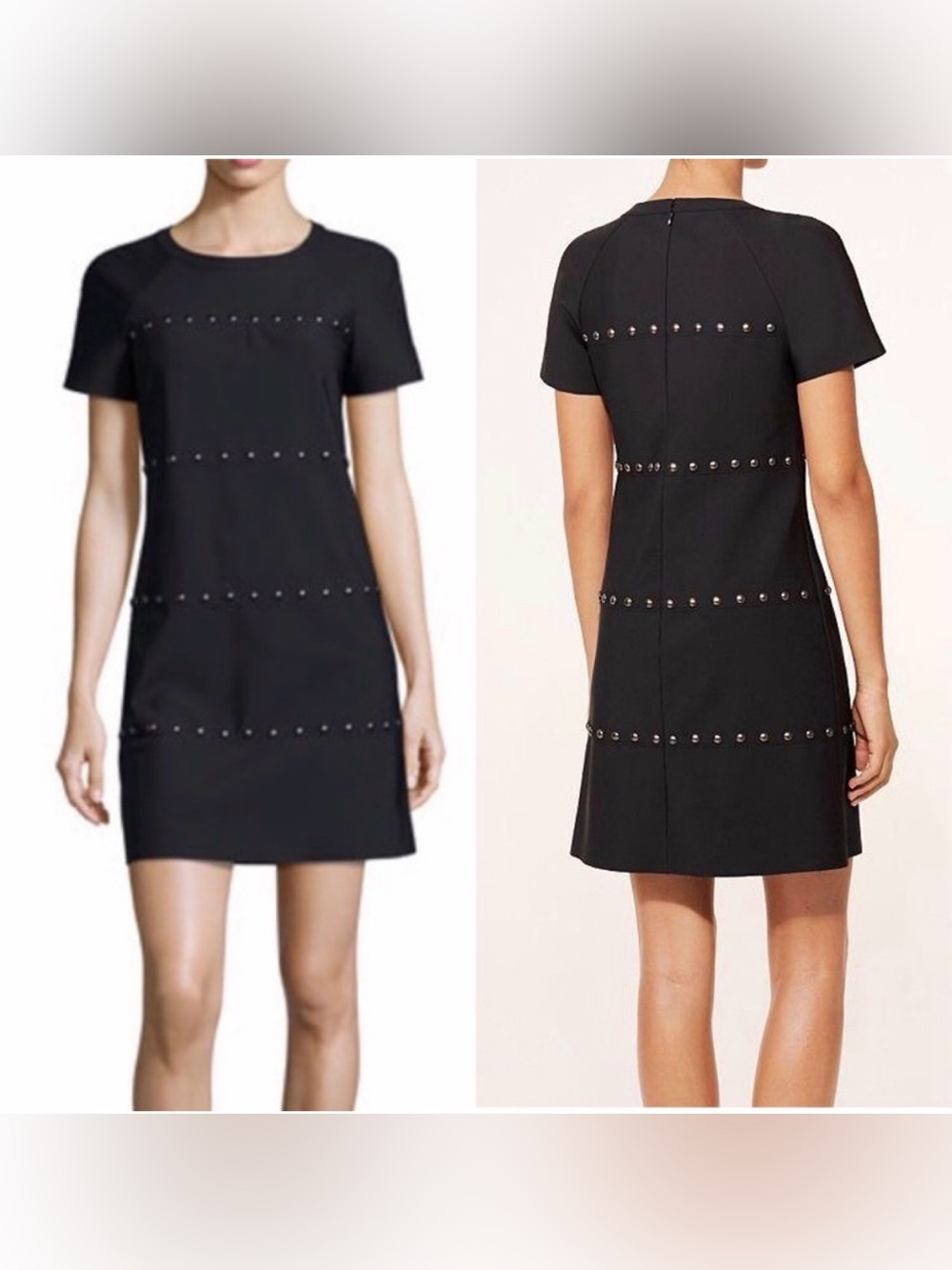 Tory Burch black Waterbury studded dress. NWT XL.